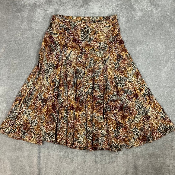 Jones New York Dresses & Skirts - Jones New York Midi Skirt Womens 16W 100% Silk Abstract Multicolor